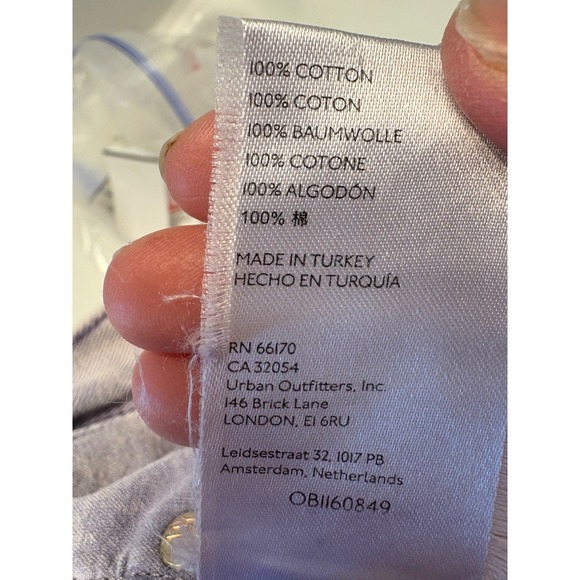 We The Free Maggie Cropped Jeans‎ Frayed Hem Acid Wash Purple Denim Size 28 - Picture 8 of 9